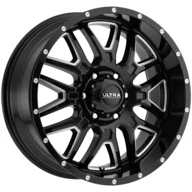 203-8983bm Ultra 18 203 Hunter 18x9 6x5.5 Inch 18mm Black/milled Wheel Rim
