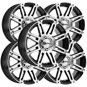 226-7883u Ultra 12 Set Of 5 226 Machine 17x8.5 6x5.5 Inch 12mm Black/machined Wheels Rims