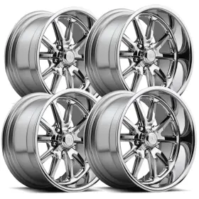 U11017706540-u11017806545 Us Mags Set Of 4 Staggered U110 Rambler 17 Inch 5x114.3/5x4.5 Chrome Wheels Rims