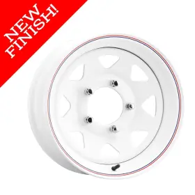 70-50551 Us Wheel Corporation U.s. 70 Series Bright White 8-spoke Wheels