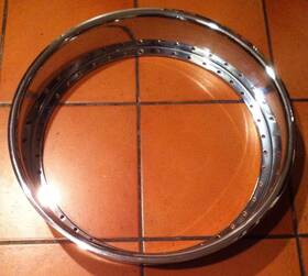 Usa 2250-orc 1 Pc 22 Inch X 5 /1 X3.5 Outer Chrome Reverse With Front Asanti Socket