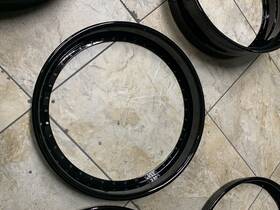 Usa 2445-orb 24 Inch X 4.5 Outer Reverse Lip Black Fits All 3pc Wheel Asanti Adv1 Dbe 40 Holes Us