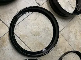 2445-orb Usa 24 Inch X 4.5 Outer Reverse Lip Black Fits All 3pc Wheel Asanti Adv1 Dbe 40 Holes Us