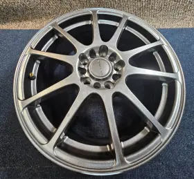 1067172503s Velox Qty 1 Gunmetal 10-spoke Dual Bolt Pattern Wheel Rim 17x7.5 40mm
