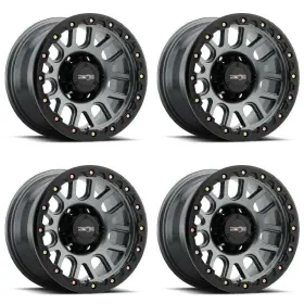 111-2936gm0 Vision Set 4 20 Inch Off-road 111 Nemesis Gunmetal Wheels 20x9 6x135 Truck Rims 0mm