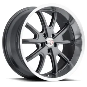 143-5865gmml0 Vision 15x8 143 Torque 5x4.5 Gunmetal Machined Lip Wheels Set Of 4