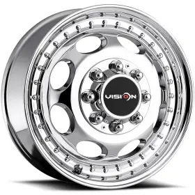 181z7679cf Vision 4 Wheels 17 Inch 181 Hauler Dually 17x6.5 8x210 Chrome 121et 154.2cb