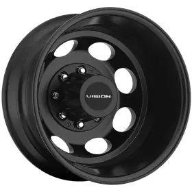181z9670mbrnr Vision 181 Hauler Dually Rear 19.5x6.75 8x170 Matte Black Wheel Rim 19 Inch