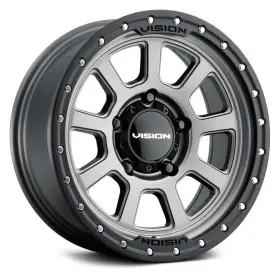 350-8970sgbl12 Vision 350 Ojos Wheels 18x9 12 8x170 125.2 Gray Rims Set Of 4