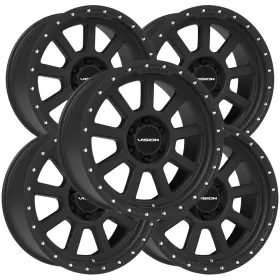 350-8983sb-12 Vision Set Of 5 350 Ojos 18x9 6x5.5 Inch -12mm Satin Black Wheels Rims 18