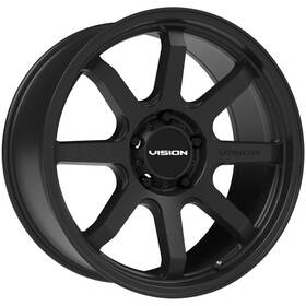 Vision 351-6865sb0 351 Flow 16x8 5x4.5 Inch 0mm Satin Black Wheel Rim 16