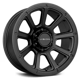 353vth5683mb0 Vision 353 Turbine Wheels 15x6 6x139.7 108 Black Rims Set Of 4