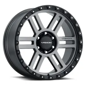 354-8983sgbl12 Vision One 18x9 354 Manx2 6x5.5/6x139.7 12 Grey Wheel Rim 106.2