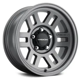 355-6881sg0 Vision 355 Manx 2 Overland Wheels 16x8 8x165.1 125.2 Gray Rims Set Of 4