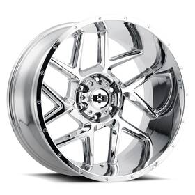 Vision 360-2981c12 One 20x9 360 Sliver 8x6.5/8x165.1 12 Chrome Wheel Rim 125.2