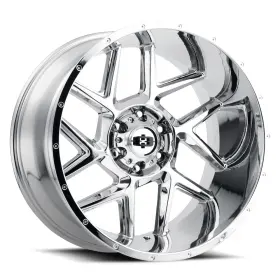360-2981c12 Vision One 20x9 360 Sliver 8x6.5/8x165.1 12 Chrome Wheel Rim 125.2