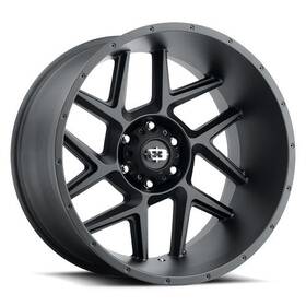 Vision 360-2985sb12 20x9 Off-road 360 Sliver Satin Black Wheel 5x5.5 12mm