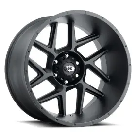 360-2985sb12 Vision 20x9 Off-road 360 Sliver Satin Black Wheel 5x5.5 12mm