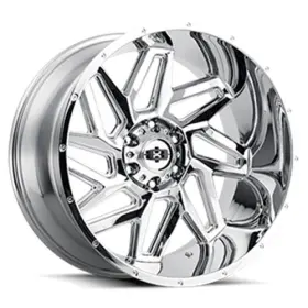 361-22073c-19 Vision 4 New 22x10 361 Spyder Chrome 5x127 5x5 Et-19 Wheels Rims