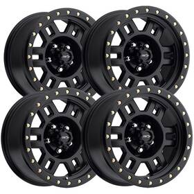 Vision 398-6873mb0 Set Of 4 398 Manx 16x8 5x5 Inch 0mm Matte Black Wheels Rims 16