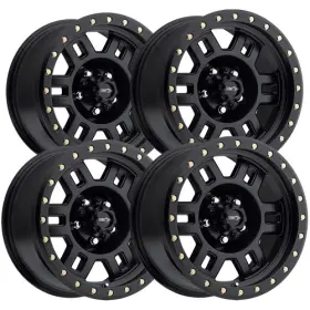398-6873mb0 Vision Set Of 4 398 Manx 16x8 5x5 Inch 0mm Matte Black Wheels Rims 16