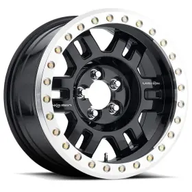 398-8973gbml18 Vision 4-new 18 Inch 398 Manx Wheels 18x9 5x5/5x127 Black Machined Lip Rims 78.1