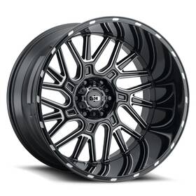 Vision 404-2983gbms12 404 Brawl 20x9 6x139.7 Offset 12 Gloss Black Milled Spoke Quantity Of 4