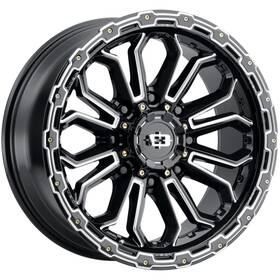 Vision 405-20070gbms-25 405 Korupt 20x10 8x170 -25mm Black/milled Wheel Rim 20 Inch
