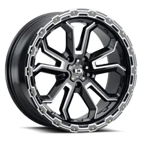 405-2985gbms12 Vision 20x9 405 Korupt Gloss Black Milled Spoke Wheels 5x5.5 12mm Set Of 4