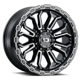 405-7970gbms12 Vision One 17x9 405 Korupt 8x170 12 Black Milled Wheel Rim 125.2