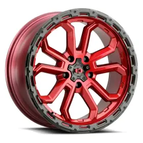 405-8973grgbl-12 Vision One 18x9 405 Korupt 5x5/5x127 -12 Red Black Wheel Rim 78.1