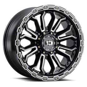 Vision 405-8987gbms12 18x9 405 Korupt Gloss Black Milled Spoke Wheels 8x180 12mm Set Of 4