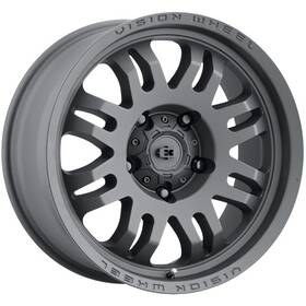 Vision 409-8981sb12 409 Inferno 18x9 8x6.5 Inch 12mm Satin Black Wheel Rim 18
