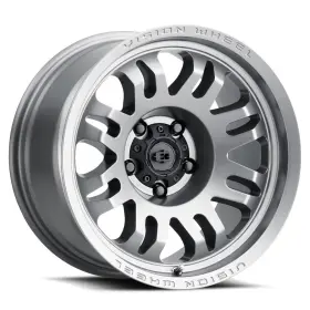 409-8987sg-12 Vision 18x9 409 Inferno Satin Grey Wheels 8x180 -12mm Set Of 4