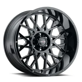 412-22081gb-19 Vision 22x10 412 Rocker 8x6.5/8x165.1 -19 Gloss Black Wheels Rims Set 4 125.2