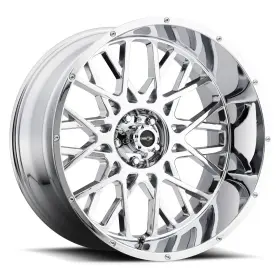 412-22283c-51 Vision 22x12 -51 412 Rocker 6x5.5 Chrome Wheels Set Of 4