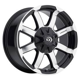 Vision 413-6632gbmf45 413 Valor 16x6.5 5x130 Offset 45 Gloss Black Machined Face Qty Of 4
