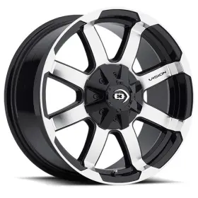 413-7887gbmf18 Vision 4 New 17x8.5 413 Valor Gloss Black Machined Face 8x180 Et18 Wheels Rims