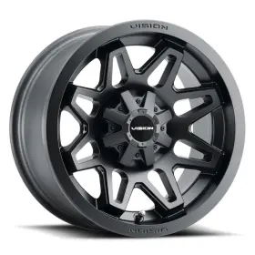 416-128110mb4 Vision 1 12x8 -10.2 416 Se7en 4x110 Matte Black Wheel