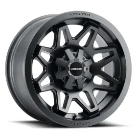 416-128156mb4 Vision 416 Se7en Utv Rim 12x8 4x156 Offset -10.2 Matte Black Quantity Of 1