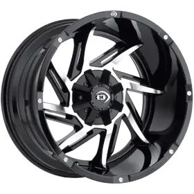 422-7983gbmf12 Vision 422 Prowler 17x9 6x5.5 Inch 12mm Black/machined Wheel Rim 17