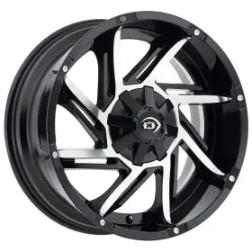 422z8907gbmf12 Vision 422 Prowler 18x9 5x4.5 Inch /5x5 12mm Black/machined Wheel Rim 18