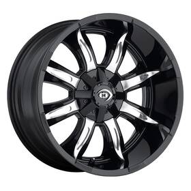 Vision 423-7907gbmf12 423 Manic 17x9 5x114.3/5x127 Et12 Gloss Black Machined Face Qty Of 4