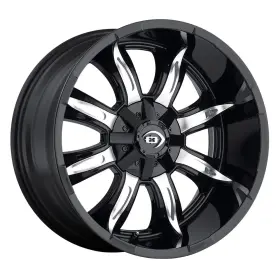 423-7907gbmf12 Vision 423 Manic 17x9 5x114.3/5x127 Et12 Gloss Black Machined Face Qty Of 4
