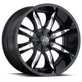 423h2936gbmf-12 Vision One 20x9 423 Manic 6x135 -12 Black Machined Wheel Rim 87.1