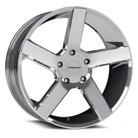 472v22985c8 Vision 22x9.5 472 Switchback Chrome Wheels 5x5.5 8mm Set Of 4