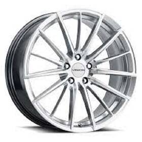Vision 473-6790hsmf34 16x7.5 473 Axis Hyper Silver Machined Wheel 5x115 34mm