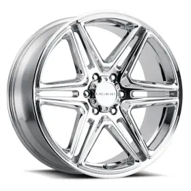 476-22984c15 Vision One 22x9.5 476 Wedge 6x5.5/6x139.7 15 Chrome Wheel Rim 78.1
