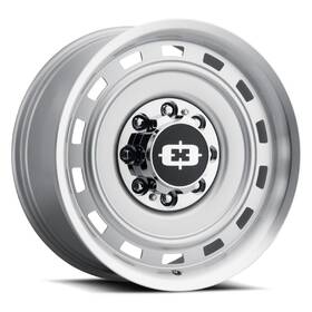 Vision 54-8983sml0 18x9 54 Cheyenne 6x5.5 Silver Machined Lip Wheels Set Of 4