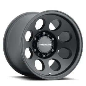 56-7983sb-12 Vision 17x9 56 Midway Satin Black Wheels 6x5.5 -12mm Set Of 4